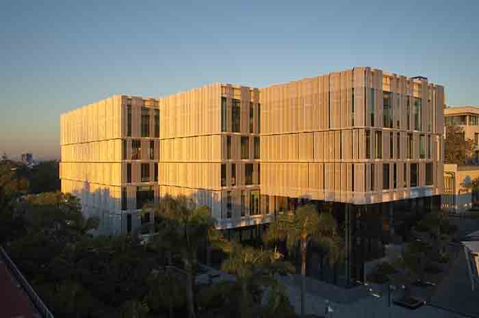 QUT Peter Coaldrake Education Precinct by Wilson Architects and Henning Larsen Architects (Image: Christopher Frederick Jones) Traditional land owners: The Turrbal Tribe