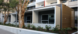 A simple form of veranda located at studio units