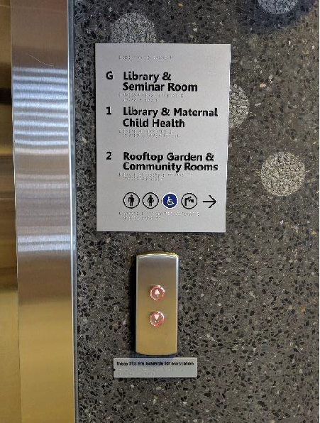 Raised and tactile lift buttons