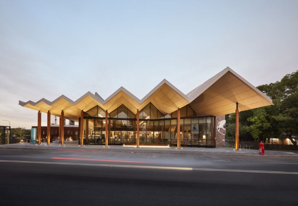 Marrickville Library civic facade