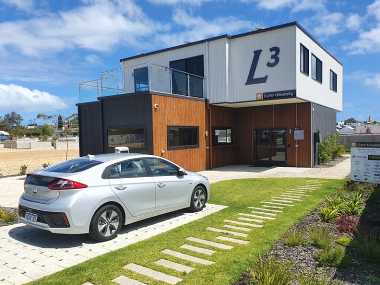 Figure 5. Legacy Living Lab (L3), Curtin University Sustainability Policy (CUSP) Institute, Fremantle, WA. L3 is a circular economy building that is designed for disassembly, deconstruction and relocation (Curtin University, 2021) (Image: Roberto Minunno).