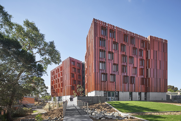 Cover image. Monash University Gillies Hall, Peninsula Campus, by JCB (Image: Peter Clarke). 