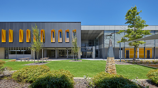 Cape Naturaliste College - Stage 2 (WA) by TAG Architects with Garry Holland Architect, is an example of architects collaborating on the same project. Photographer: Douglas Mark Black. Traditional land owners: the Wadandi people.